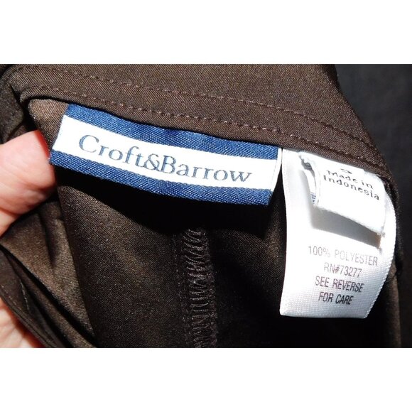 Preppy Croft & Barrow Brown Shorts With Tie Waist - Picture 5 of 5